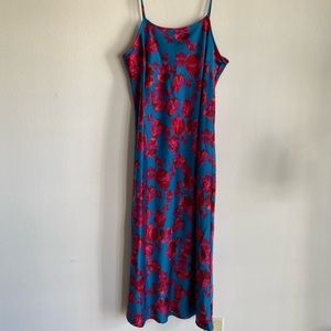 Silk summer midi dress